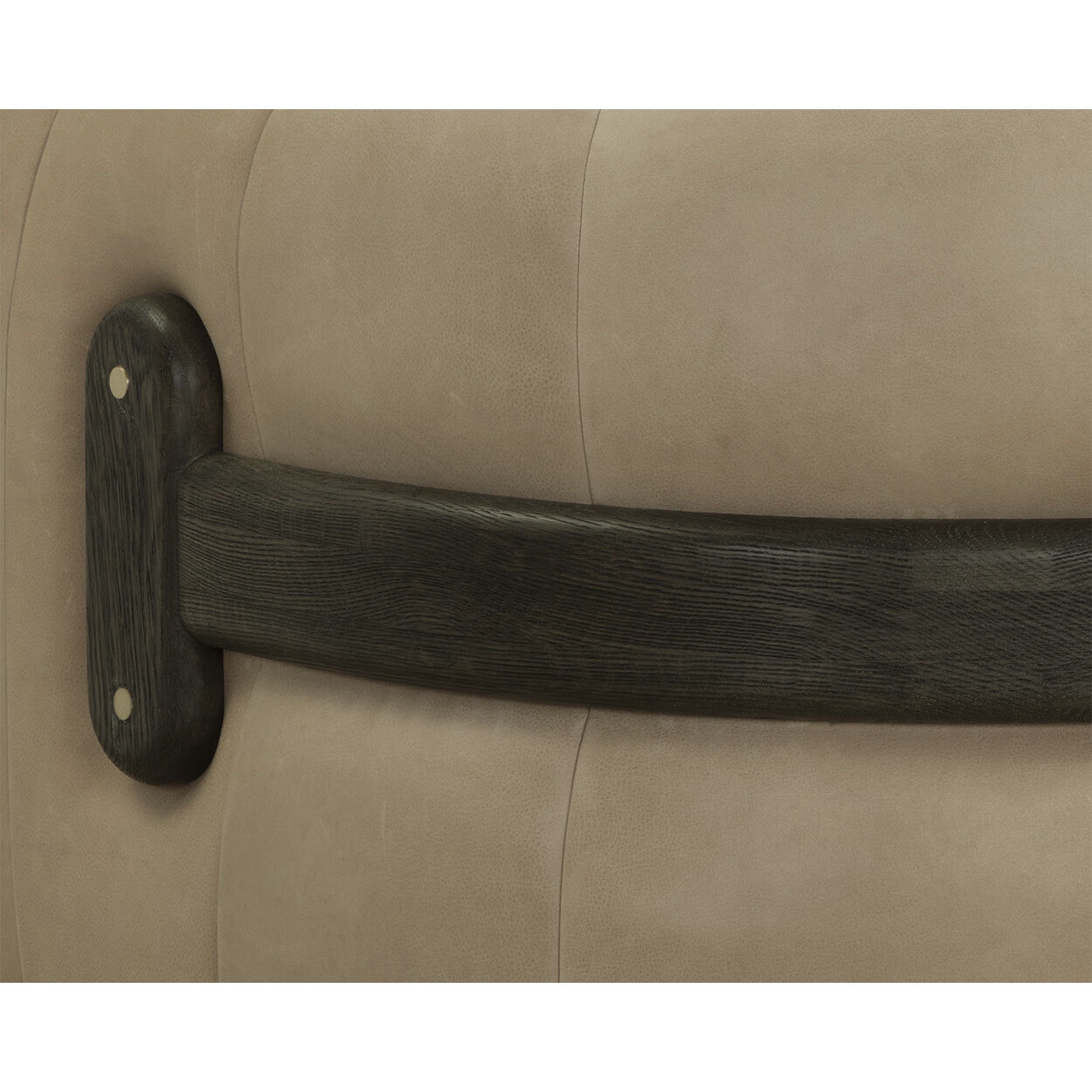 Tadeo Dark Brown / Sahara Sand Leather Swivel Lounge Chair, Swivel